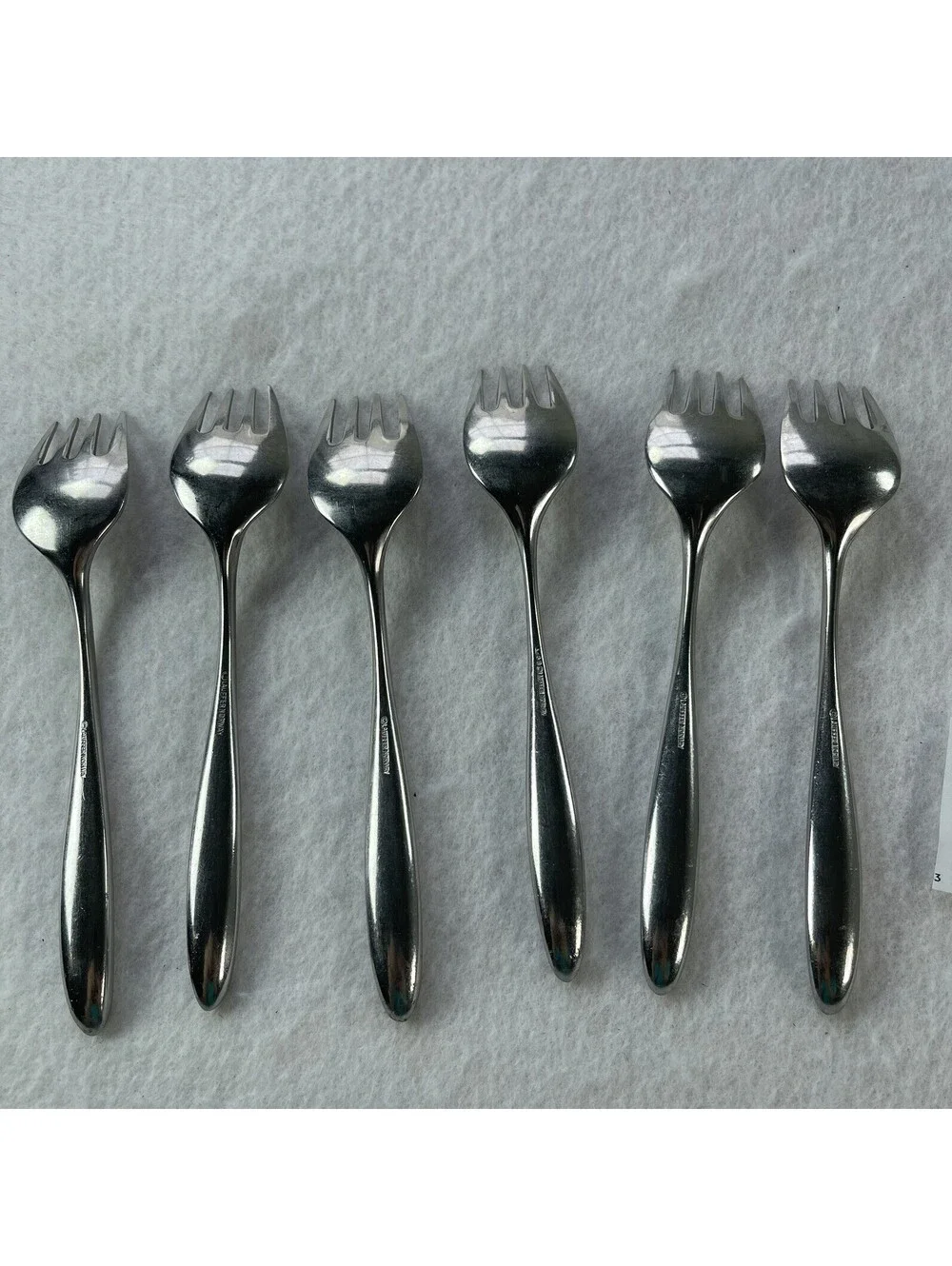 Lauffer Norway Salad Fork Set of 6 Stainless 6 1/8